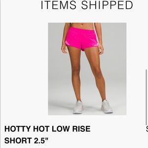 POW PINK lululemon shorts